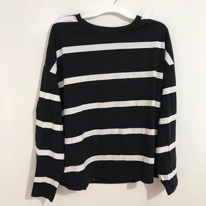 Zara stripe long sleeve top